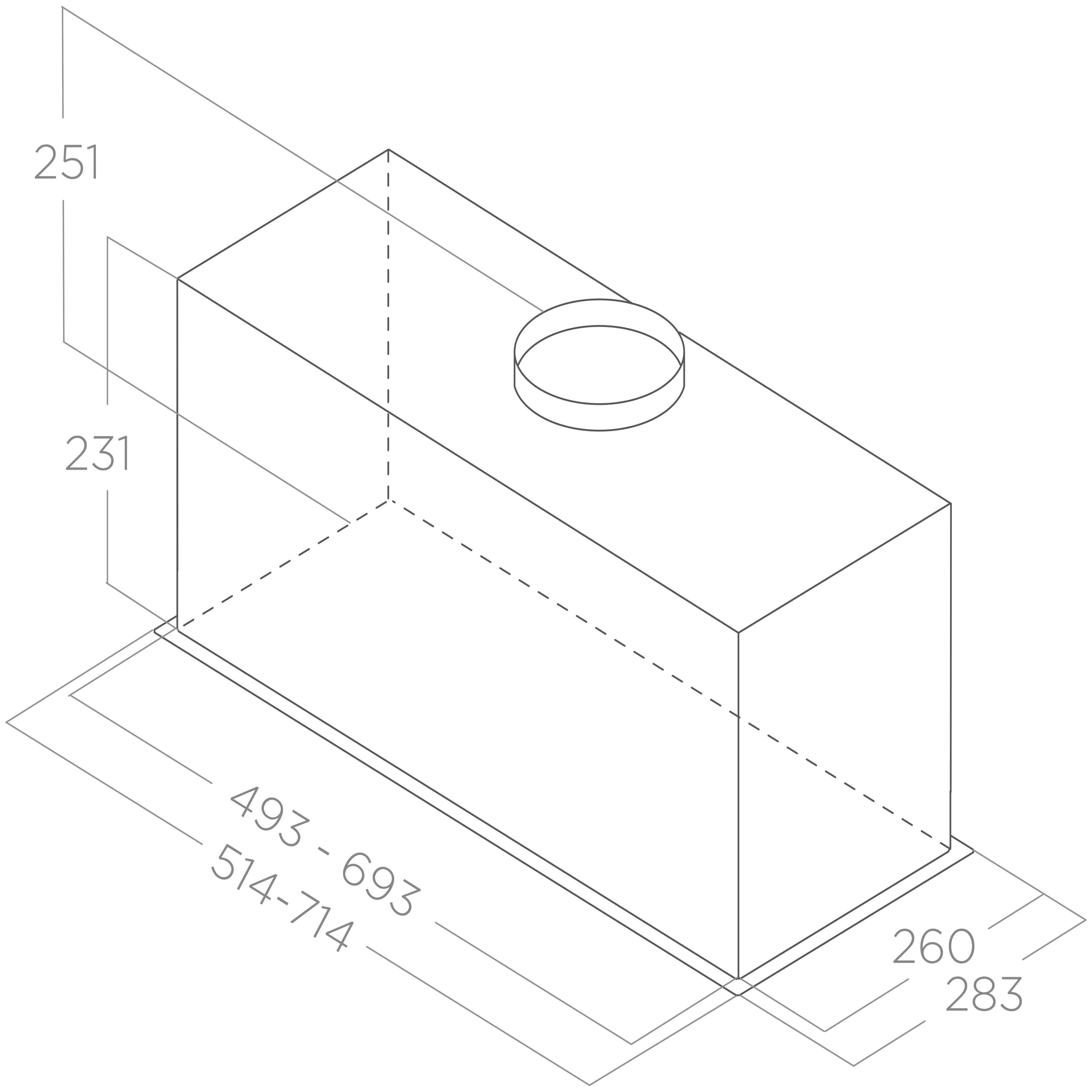 Габариты Elica Fold S 1